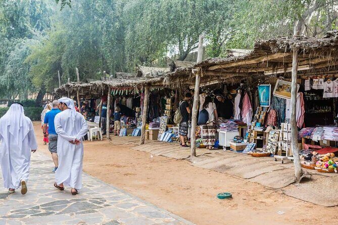 FulDay Private Tour Throughout AbuDhabi with Grand Mosque Visit - Heritage Village, Corniche Road, and the Dates Market: the day gets human-scale