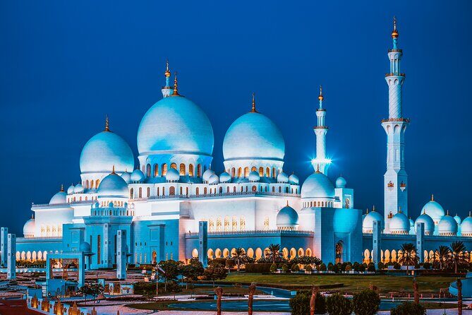 Full Day Abu Dhabi City Tour Sheikh Zayed Grand Mosque from Dubai - Sheikh Zayed Grand Mosque: the 82 domes, gold chandeliers, and 1-hour plan