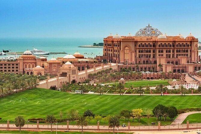 Full Day Private Abu Dhabi City Tour From Dubai | Complete City Tour - Corniche Beach and Abu Dhabi city views: the calm break