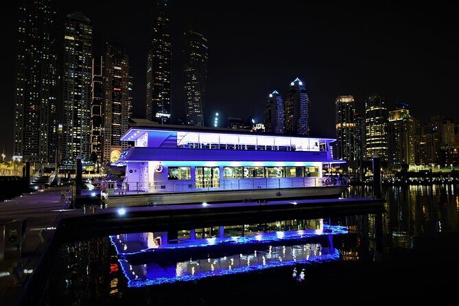 Glass Cruise in Dubai Marina with Dinner - Dubai Marina at night: the real “wow” factor
