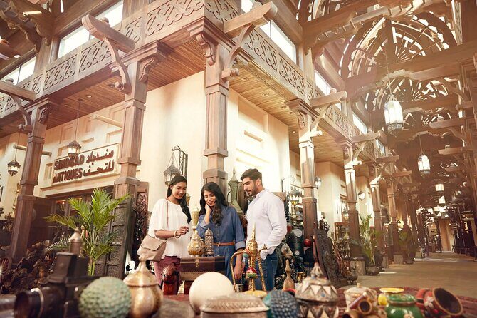 Half-Day Private City Tour with Magical Dubai Frame Visit - Souk Madinat Jumeirah: shopping streets with a guided path