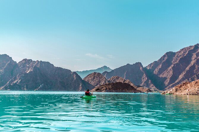 Hatta Tour Dubai Exclusive Package - Kayaking on the dam: where the day turns fun
