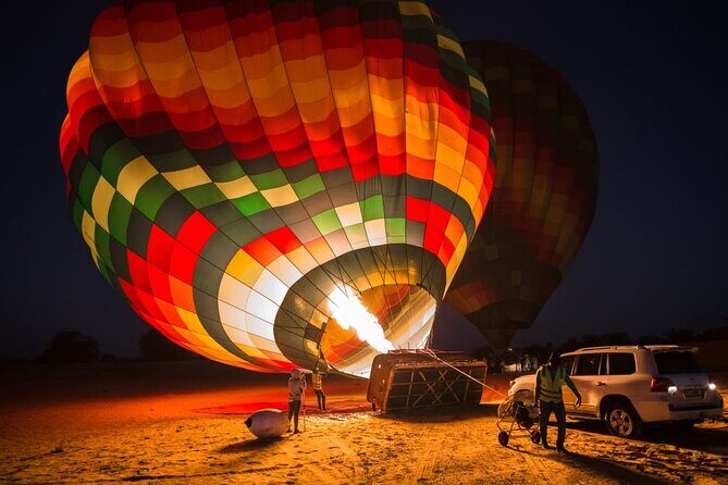 Hot Air Balloon Ride Over Dubai Desert inlcuding Transfers - After You Land: Falconry Show and the Desert Ride Back