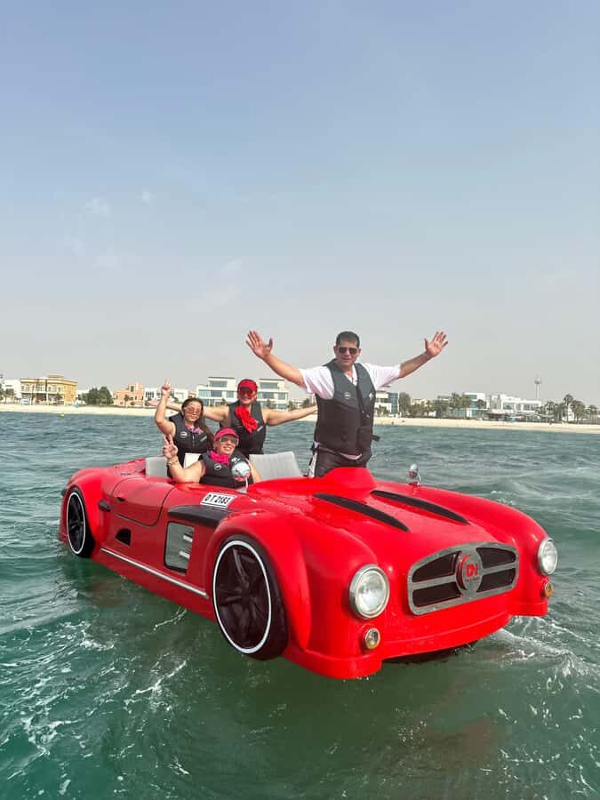 Jet Car: Squad Goals, 4 Seats. 1 Epic Ride Dubai - Umm Suqeim Safety Briefing: Quick, real, and worth paying attention to
