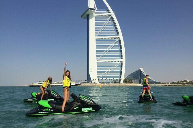 Jet Ski Experience in Dubai - Burj Al Arab, Yachts, and the Palm Islands Corridor
