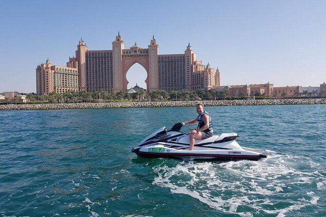 Jet Ski Tour Dubai: La Mer - Burj Al Arab- Atlantis for 1h 30min - Stop for Burj Al Arab: why the pause is worth it