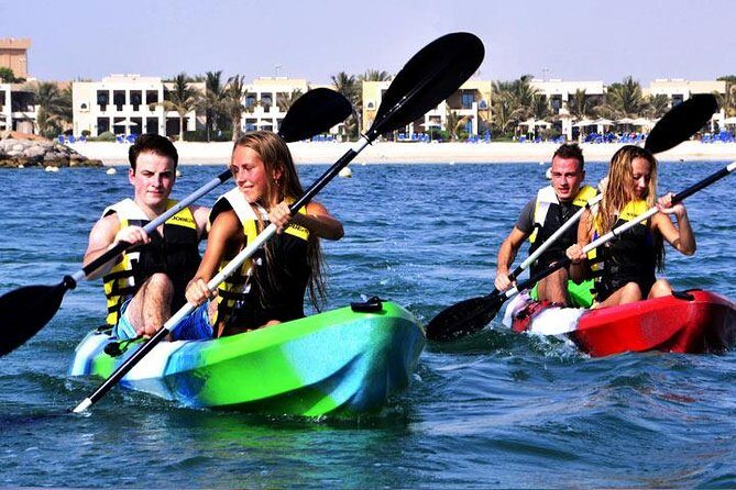 Kayaking in Al Marjan Island - Kayak Setup on Al Marjan Island: The Easy-Button Version of Water Sports