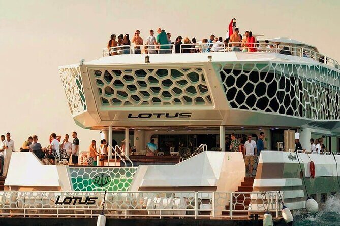 Lotus Mega Yacht 3 Hours Dinner Cruise with Transfers Option - The route that ties together Dubai Marina, Palm Jumeirah, and JBR
