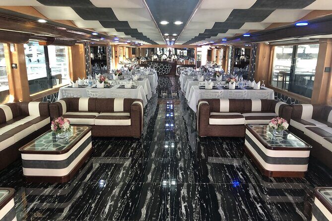 Lotus Mega Yacht Luxury Cruise with Live DJ, Dinner & Transfers - Pools, jacuzzis, and VIP seating when you want more comfort