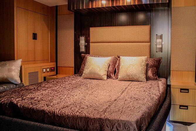 Luxury Yacht Dubai - Book 56 ft Yacht Cruise up to 24 people - Dubai Marina Skyline Starts the Trip Strong