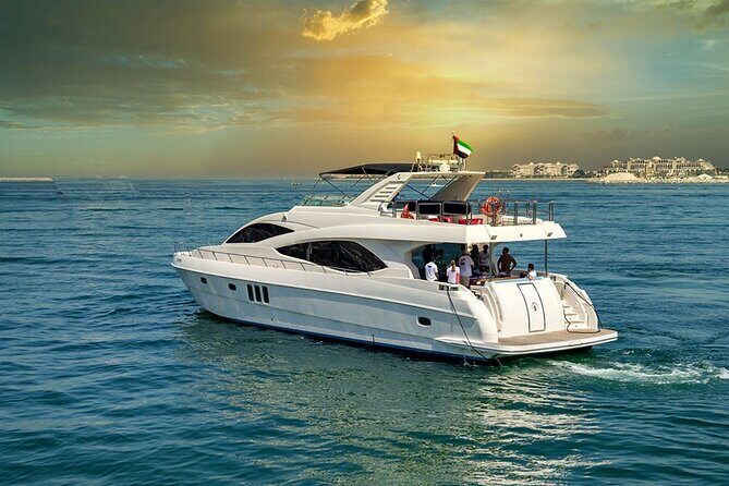 Majesty 77ft Diamond Dust — Dubai's best yacht rental - Swim stops, fishing gear, and the moment it turns from pretty to fun