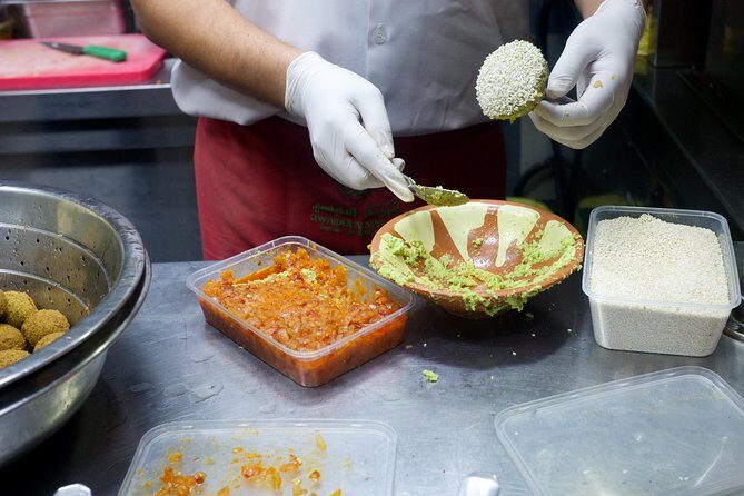 Middle Eastern Food & Culture Walk in Old Dubai - Stop 4: Lebanese baklava shop with gahwa coffee and pistachio sweets