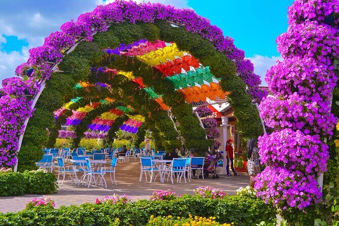 Miracle Garden and Global Village Combo with Private Transport - Global Village: 75+ Countries, 3,500+ Outlets, and Food Choices