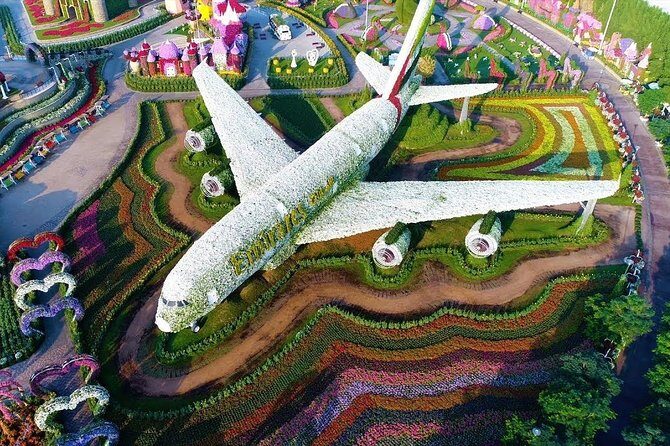 Miracle Garden and Global Village With Entry Tickets & transfers - Global Village at Night: Pavilions, Food, and Show Energy