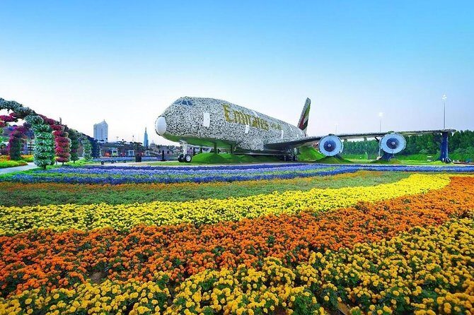 Miracle Garden & Butterfly Garden with Ticket & Private Transfers - First stop: Dubai Miracle Garden (2 hours of flower sculptures)