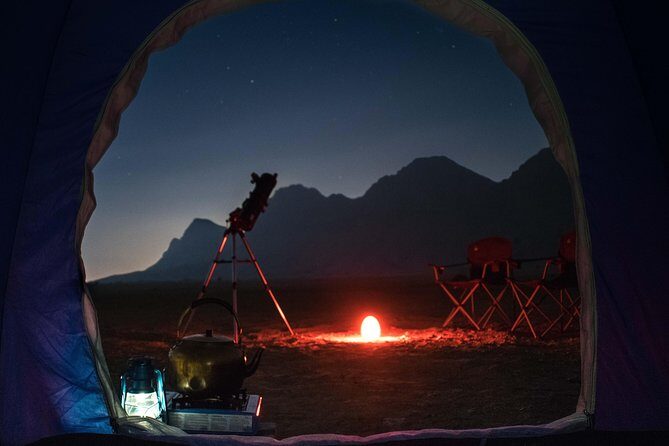 Mleiha Dubai Desert Overnight Camping Stargazing with BBQ Dinner - Stargazing with expert guidance: how to get the most from the night