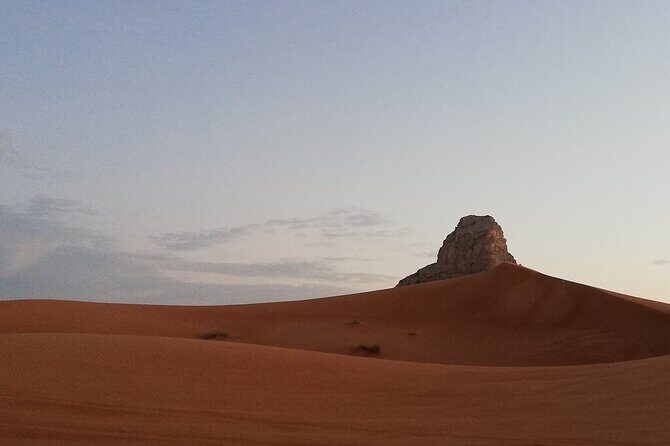 Mleiha Overnight Camp- Panoramic Lounge - Camp Setup by Faya and Fossil Rock: Dinner, Bedding, and Views