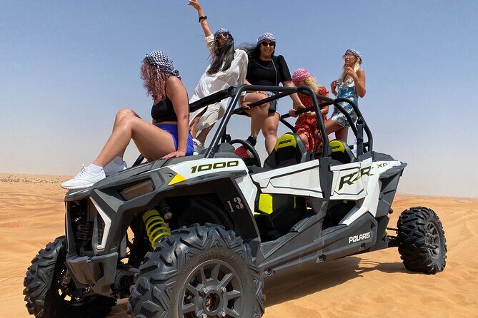 Morning Desert Safari with Buggy Ride & Sandboarding – Shared Car - Polaris 1000cc Buggy Ride: Self-Driven Fun With a Safety Brief First