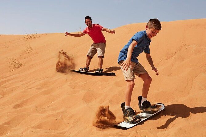 Morning Desert Safari with Quad Bike Tours - Camel Ride, Sandboarding, and Desert Coffee Break