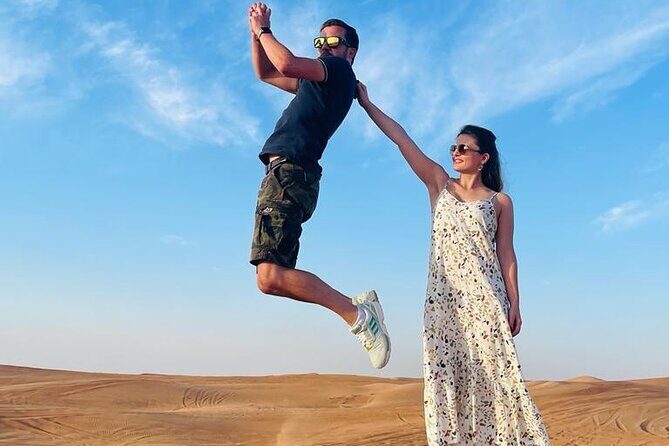 Morning Desert Safari with Sandboarding & Camel Ride on Red Dunes - Drinks, Desert View Points, and Photo Moments
