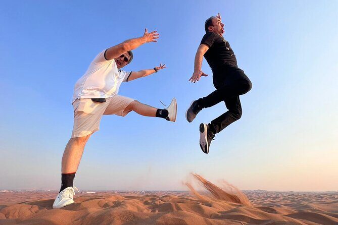 Morning Dubai Desert Dune Bashing and Camel Ride - The Desert Camp: Camel Ride and a Welcome Drink
