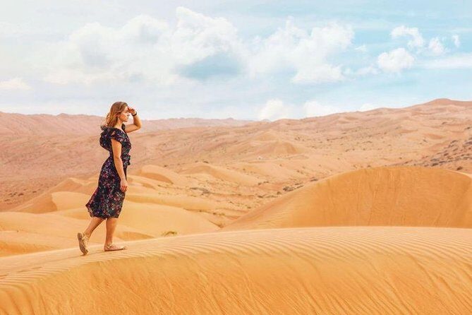Morning Red Dunes Desert by Quad Bike, Dune Bashing, Camel Ride & Sandboarding - Quad Biking Self-Drive: 25 Minutes of Real Control