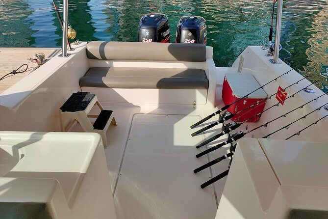 Nanje Fishing Trips Dubai - Swimming stop: included towels, less planning, more fun