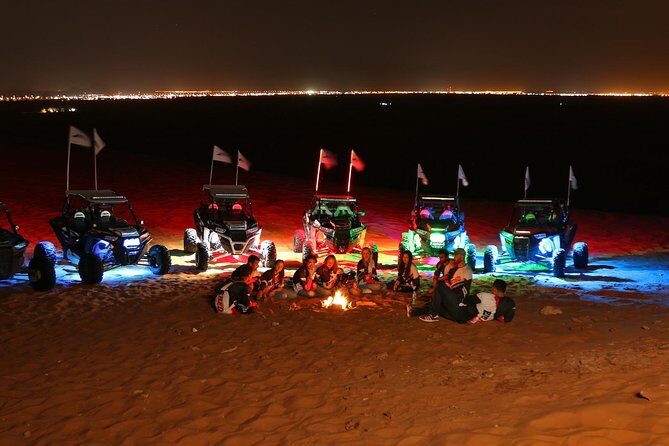 Night Raid Buggy Tours | 1-4 Seats | 2 Hours | - The halfway campfire snack: a short break that changes the feel