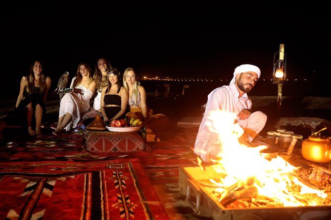 Overnight Desert Experience with safari and BBQ Dinner - Firelight Coffee, Desert Stories, and Nawar Bed Sleep