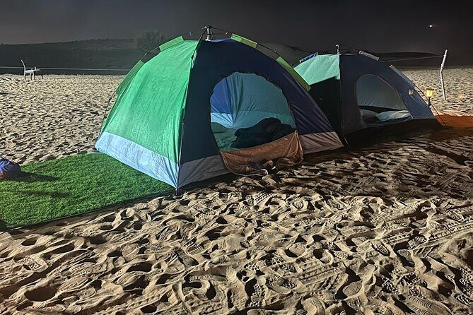 Overnight Desert Safari in Dubai With BBQ Dinner And Breakfast - Lehbab Red Dunes: Dune Bashing, Optional Comfort, and a Sunset Photo Stop