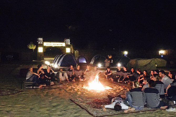 Overnight Dubai Desert Safari with Buffet, Dune Bashing & Camels - Royal Adventure camp: the dinner and the show rhythm