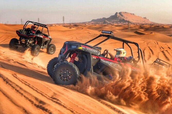 Polaris 1000 CC/2 Seater Dune Buggy Ride in Open Desert - Sandboarding included: the fun add-on that changes the whole value