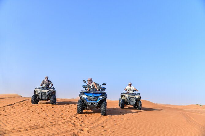 Polaris 570cc (4x4 )Quad Bike Ride +Sand Boarding- Red Dunes - What pickup and private transfer really mean for your day