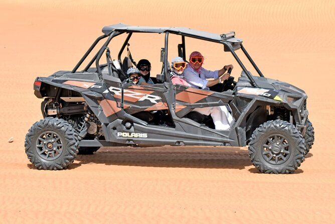 Polarize Dune Buggy 1000cc in Red Dunes Desert - Desert Camp Time: Sandboarding and Camel Rides