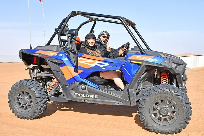 Premium Desert Safari Dune Buggy Camel Ride Sandboard & BBQDinner - Live BBQ, Buffet Dinner on Your Table, and Night Shows