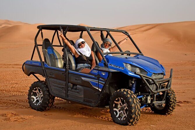 Premium Desert Safari With BBQ Dinner & Belly Dance - From sunset photos to camp: how the ride changes gears