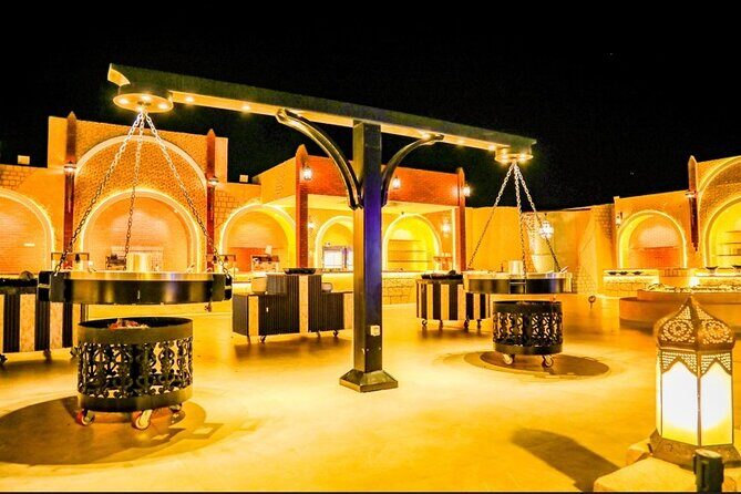 Premium Desert Safari with Live BBQ Dinner and Camel Ride Tour - The Premium Desert Safari portion: camel ride and camp energy