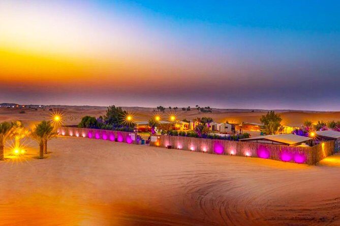 Premium Desert Safari - Sunset Photos, Henna, and Shisha: The Camp Builds Before Dinner