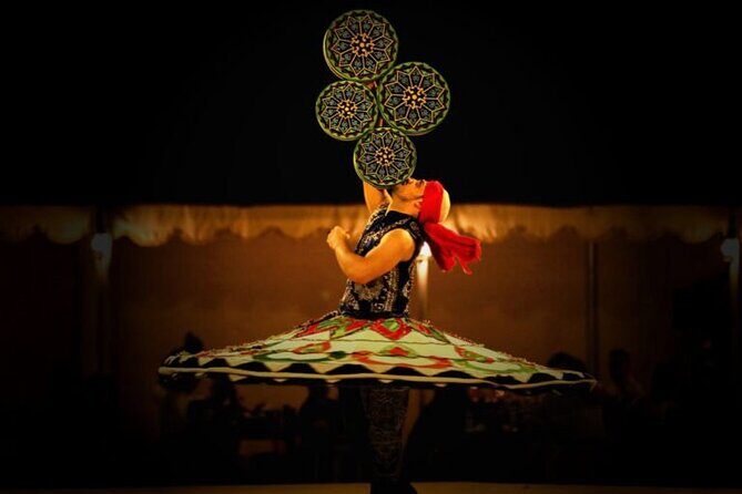 Premium Dubai Evening Red Dune Safari with BBQ Dinner - Tanoura and Ladies Khaliji Dance, then dinner under camp lights