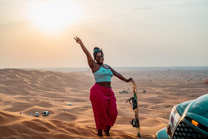 Premium Red Dune Safari with Camel Ride and BBQ in Arabian camp - 4x4 Dune Bashing and Sunset Stops: the adrenaline part