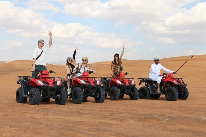 Premium Red Dunes Bashing with Quad Bike, Camel, Falcon &VIP Camp - Key Highlights You’ll Actually Feel
