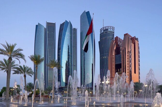 Private Abu Dhabi Tour of Grand mosque,Louvre museum,Etihad Tower & Qasr Alwatan - Etihad Towers Observation Deck: 300 Meters Up in a Single Hour
