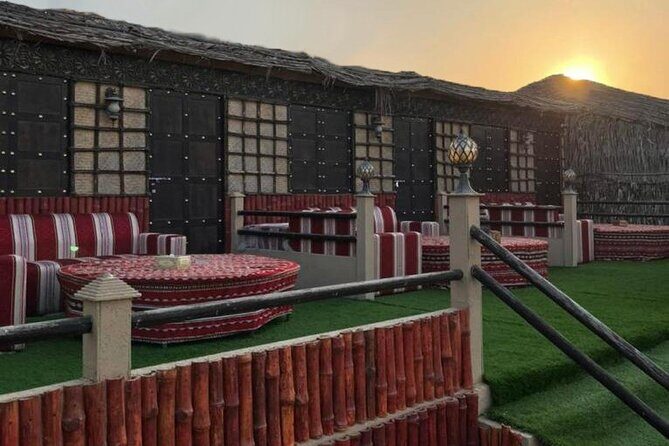 Private Desert Majlis Experience with Personal Butler Service - Camel ride, sandboarding, and the red-dune rhythm