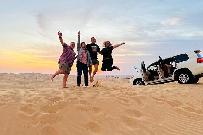 Private Desert Safari With BBQ Buffet Dinner And Live Shows - Sandboarding and camel rides: short, included, and fun even if you’re not a “sport” person