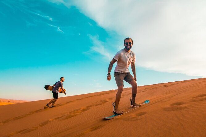 Private Desert Safari With BBQ Buffet Dinner And Live Shows - Abu Dhabi pickup and the land cruiser feel