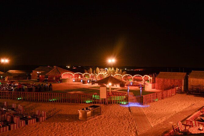 Private Dubai Red Dune Desert Safari With BBQ Dinner - Arabic Tea, Sweets, Fruits, and the Camp Welcome