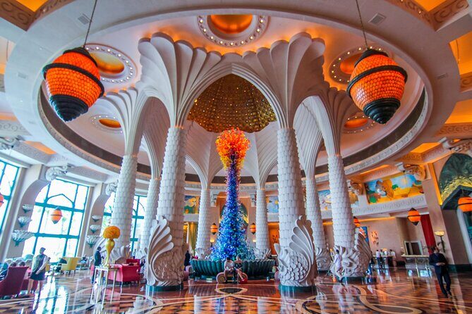 Private Dubai tour with Burj Khalifa & Atlantis Poseidons Cafe - Atlantis The Palm and Poseidon Café coffee with lagoon views