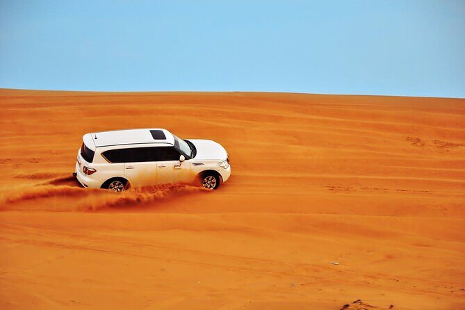 Private Evening Desert Safari: Sandboarding Camel Ride BBQ Dinner - Al Awir Premium Desert Camp: Gahwa, dates, henna, shisha, and falcon photos