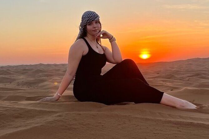 Private Evening Desert Safari with Camel Ride, SandBoard & BBQ - Private 4x4 Dune Bashing to Lahbab’s Towering Red Dunes
