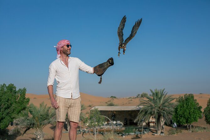 Private Falconry Experience and Nature Desert Safari in Dubai - Entering the Dubai Desert Conservation Reserve Area